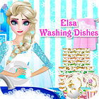 Elsa Washing Dishes המשחק